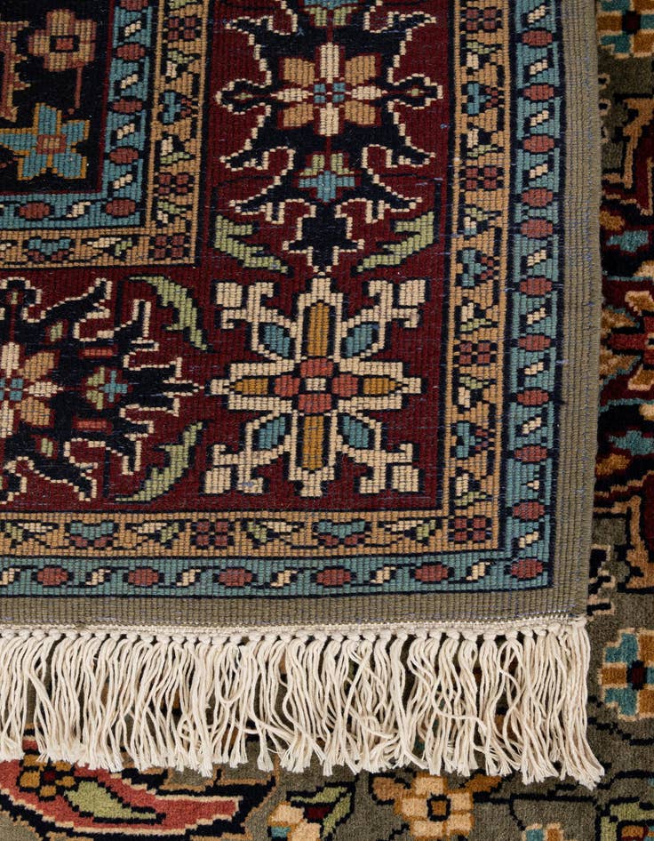 Detail image of  5' 2 x 8' 6  Hand Knotted Bokhara Wool Rug
