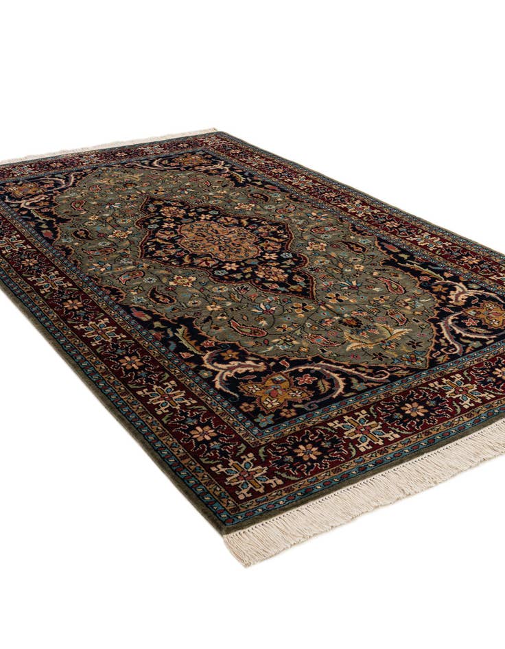 Detail image of  5' 2 x 8' 6  Hand Knotted Bokhara Wool Rug