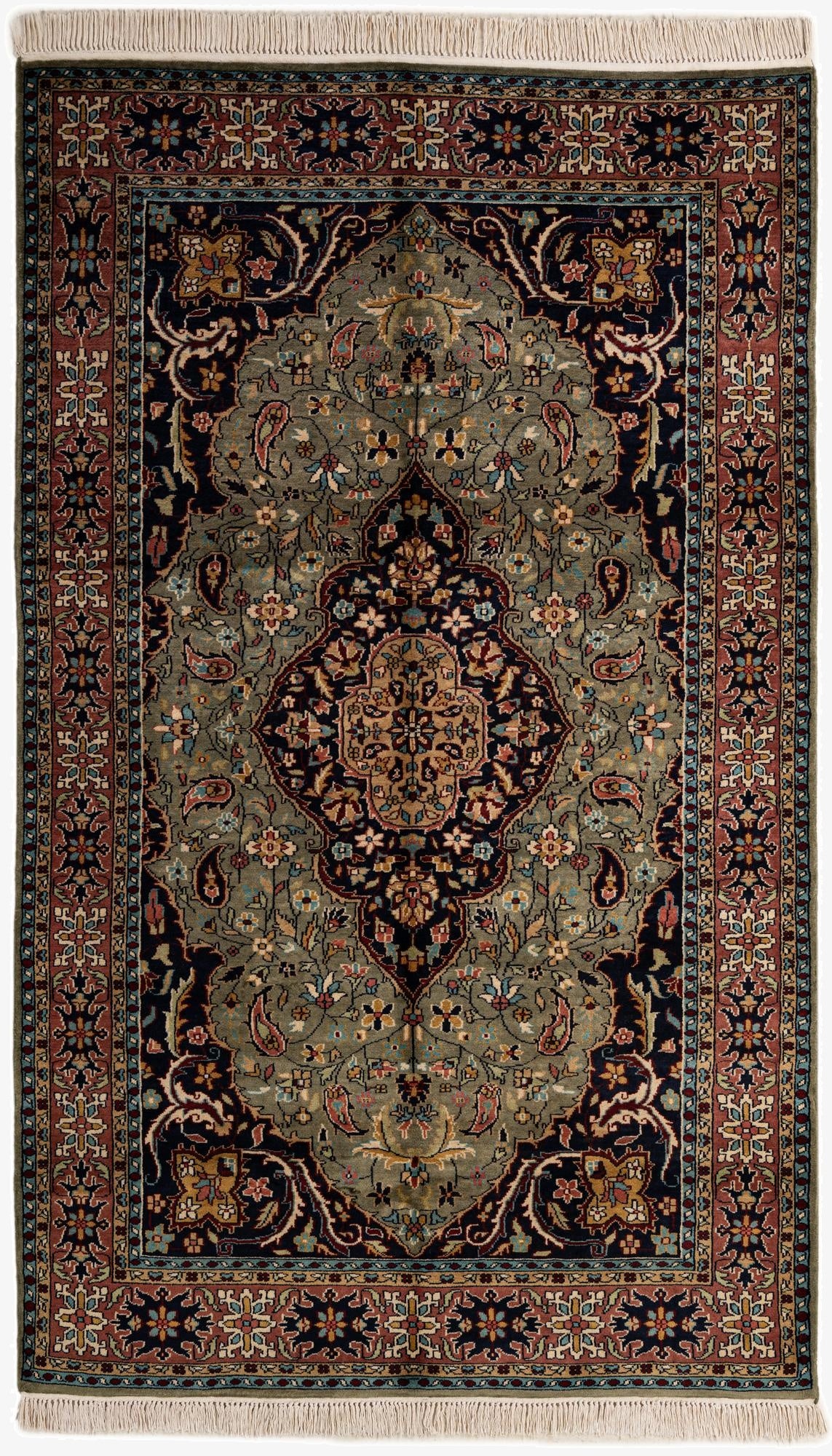  5' 3 x 8' 6  Hand Knotted Bokhara Wool Rug