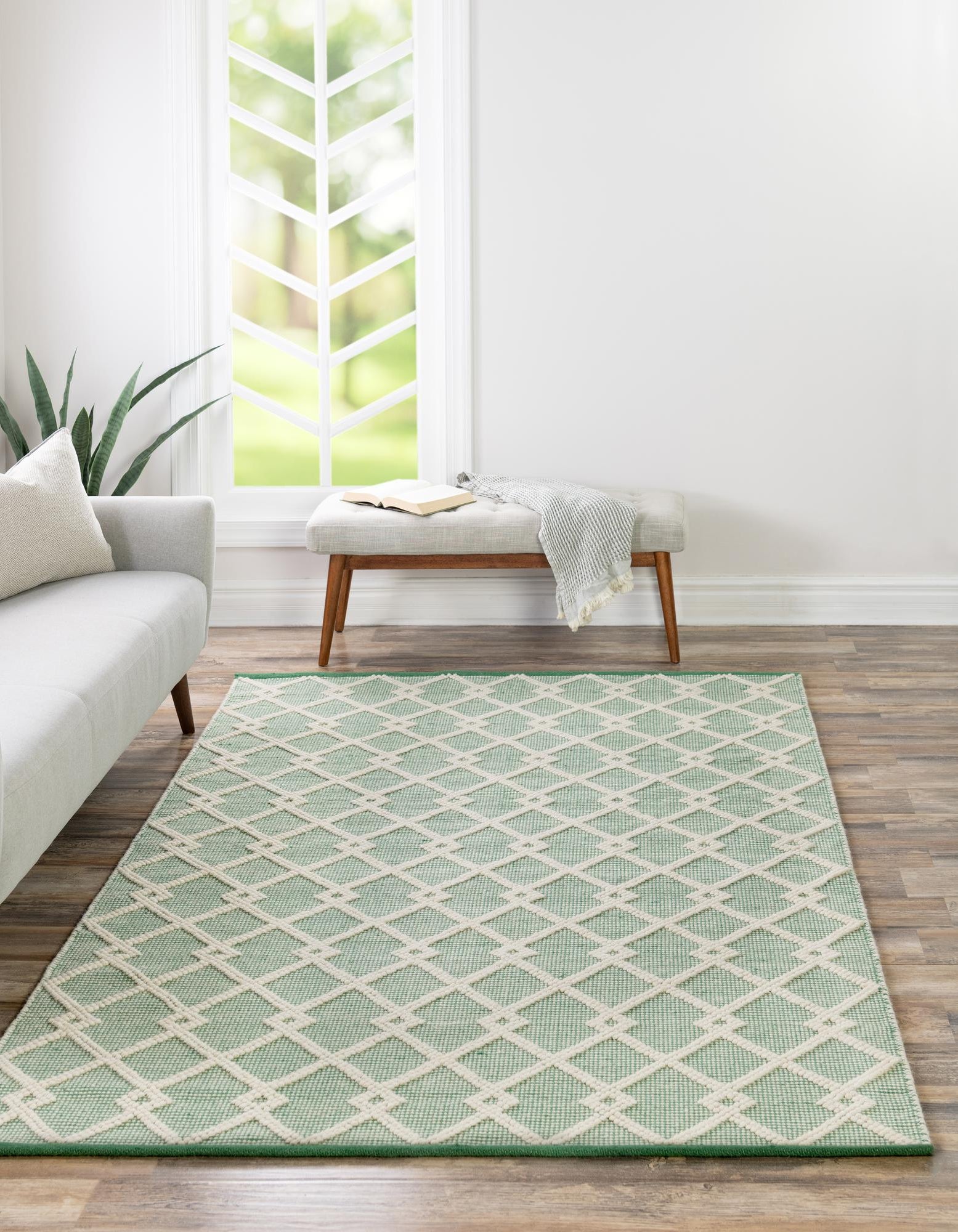 Mint Green 2' 2 x 3' 1 Hand Knotted Jill Zarin Dorset Rug | Rugs.com