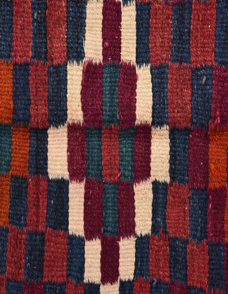Detail image of  5' x 10'  Hand Woven Kilim Fars Wool Runner Rug