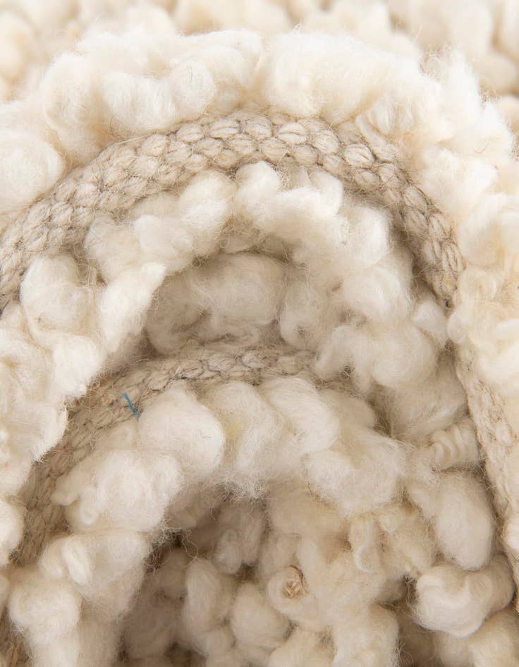 Detail image of  10' x 10'  Hand Woven Haka Deluxe Shag Round Rug