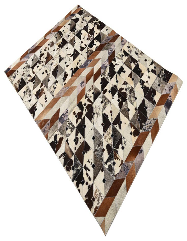 Detail image of  4' 8 x 6' 5 Cowhide Rug