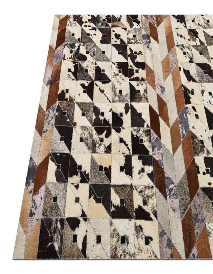 Detail image of  4' 8 x 6' 5 Cowhide Rug