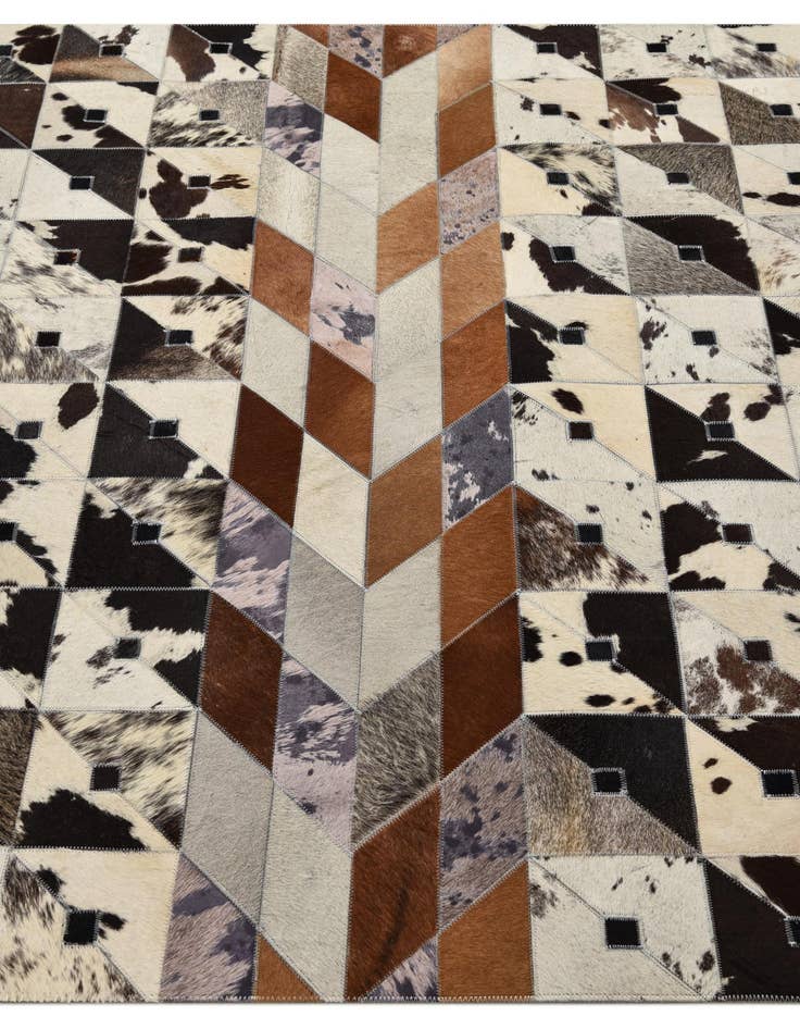 Detail image of  4' 8 x 6' 5 Cowhide Rug