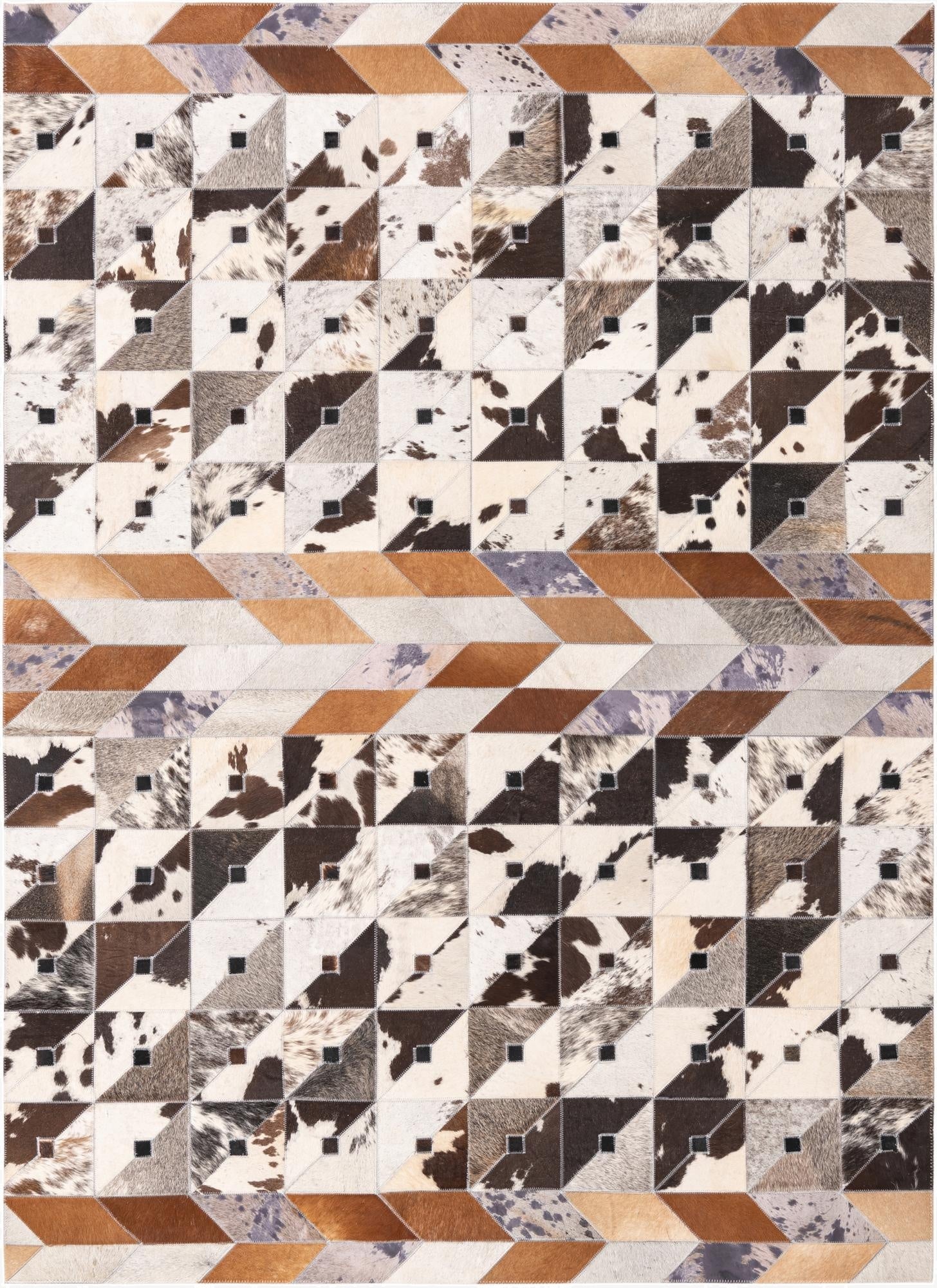  4' 8 x 6' 5 Cowhide Rug