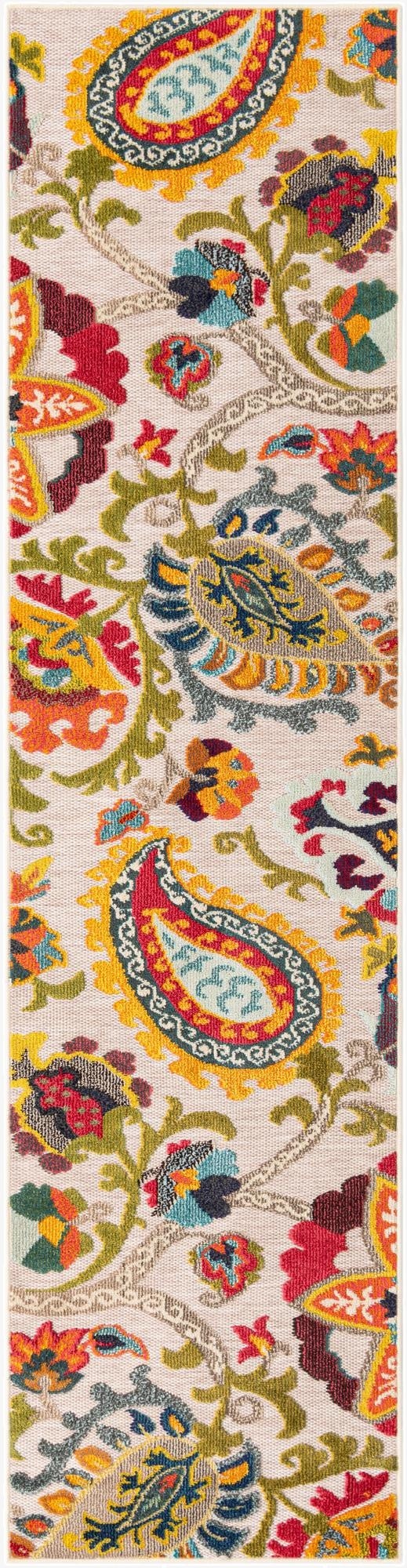  2' 7 x 10'  Washable Casablanca Indoor / Outdoor Runner Rug