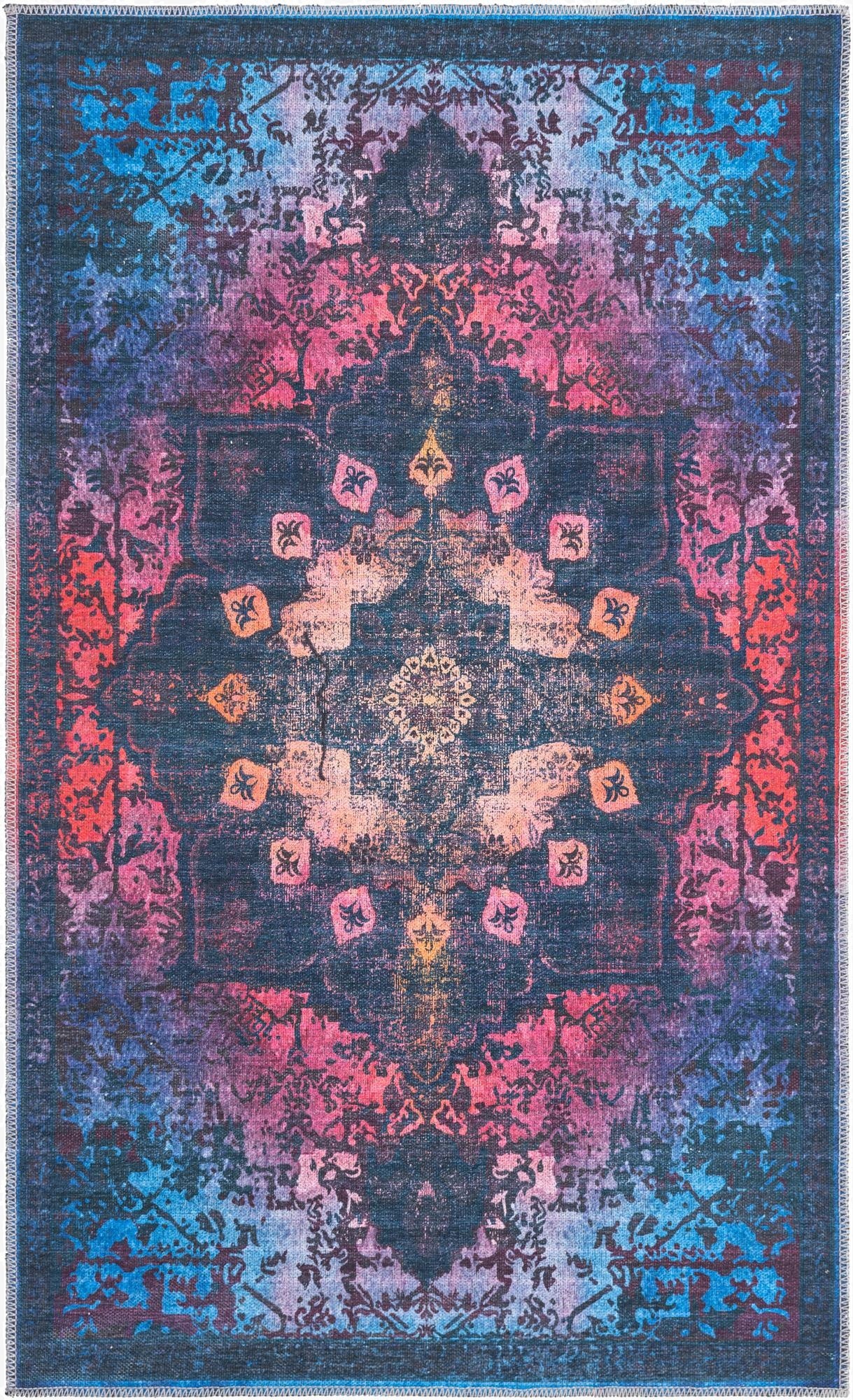  3' 3 x 5' 3  Washable Francesca Rug
