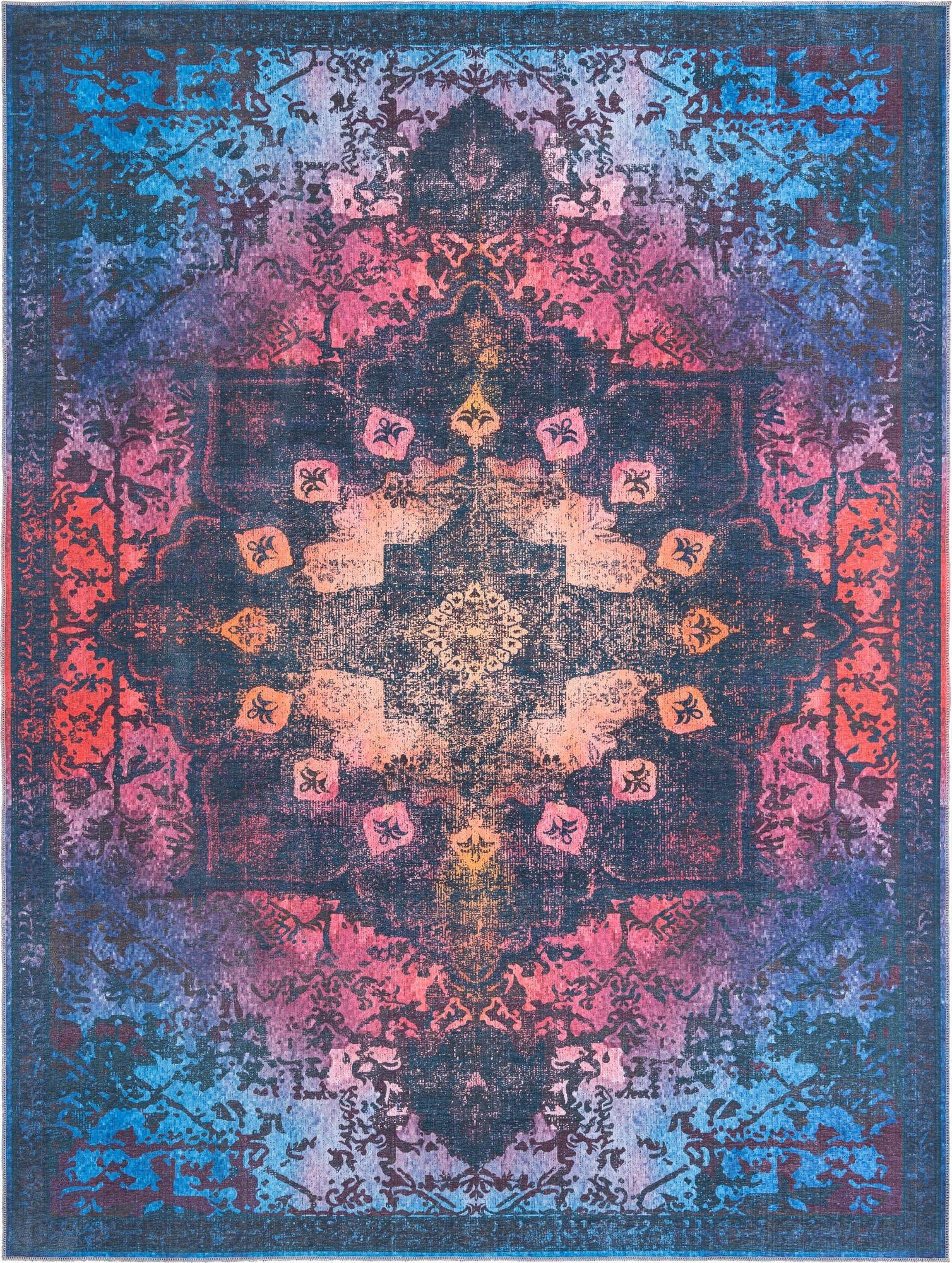  9' 2 x 12'  Washable Francesca Rug