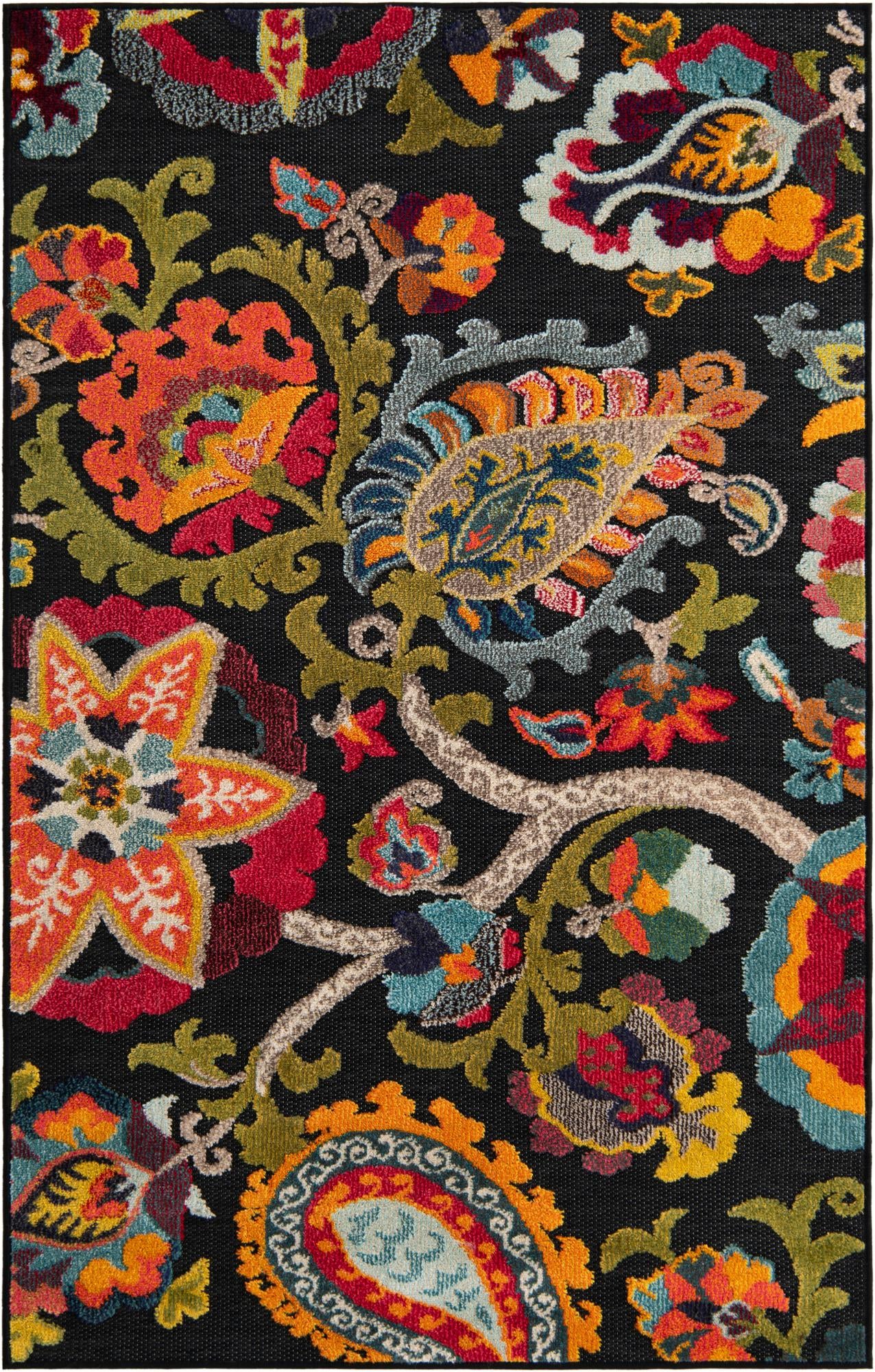 Rug Multicolored Black Swatch link