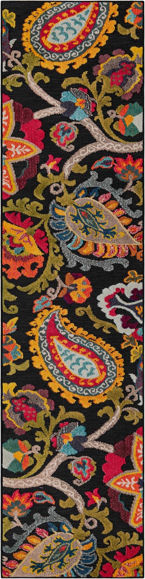  2' 7 x 10'  Washable Casablanca Indoor / Outdoor Runner Rug