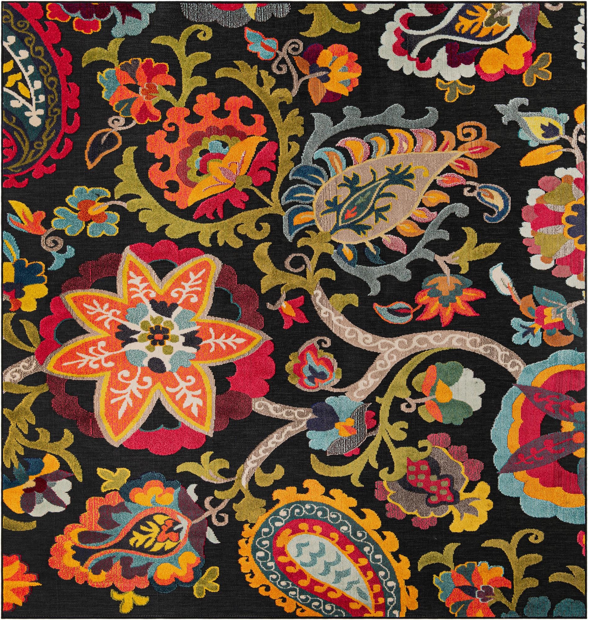 Rug Multicolored Black Swatch link