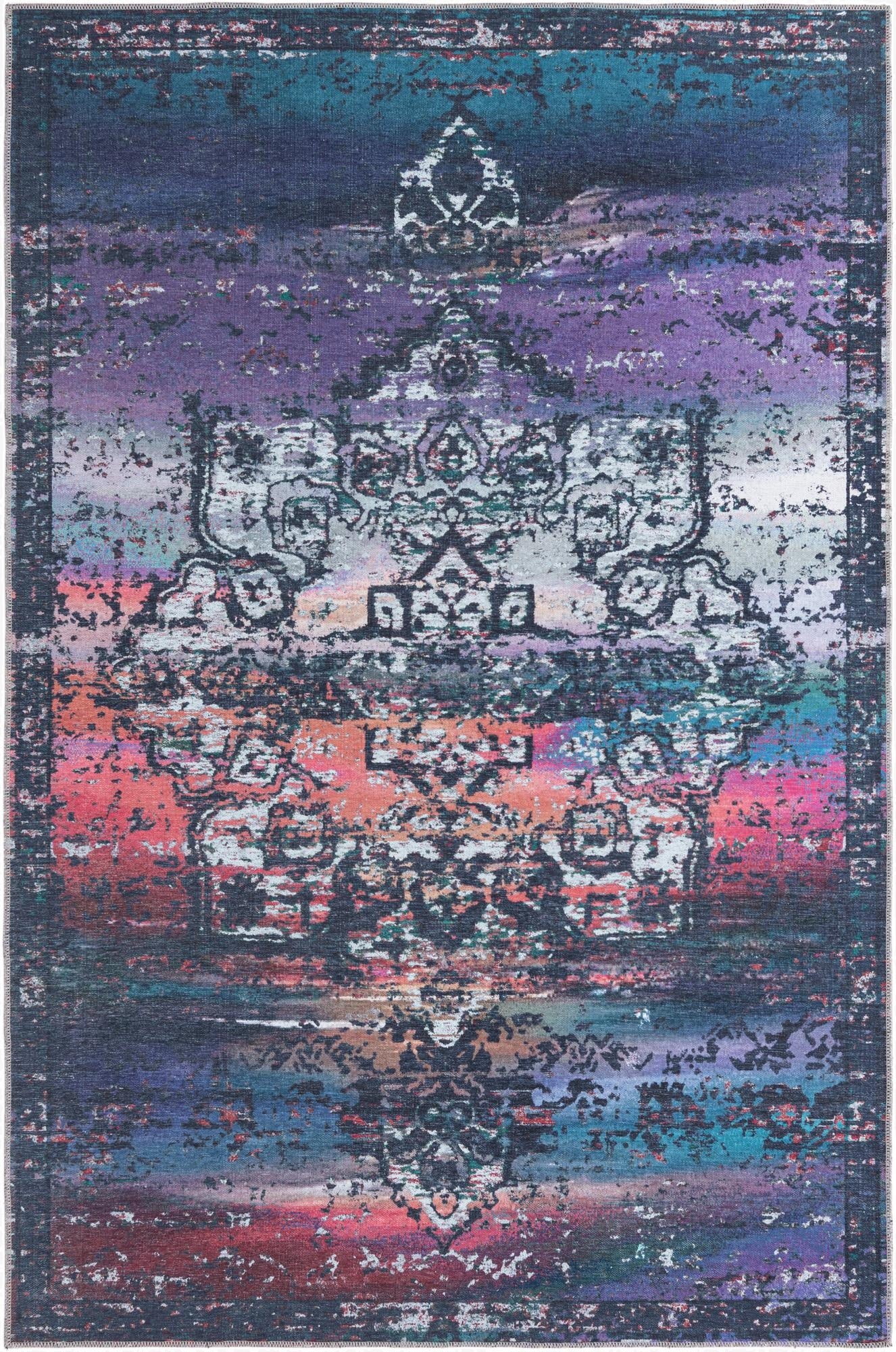  5' 3 x 8'  Washable Francesca Rug