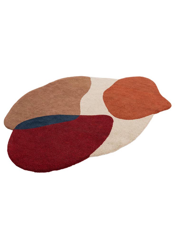 Detail image of  6' 1 x 9' Handtufted Wool Freeform Rug