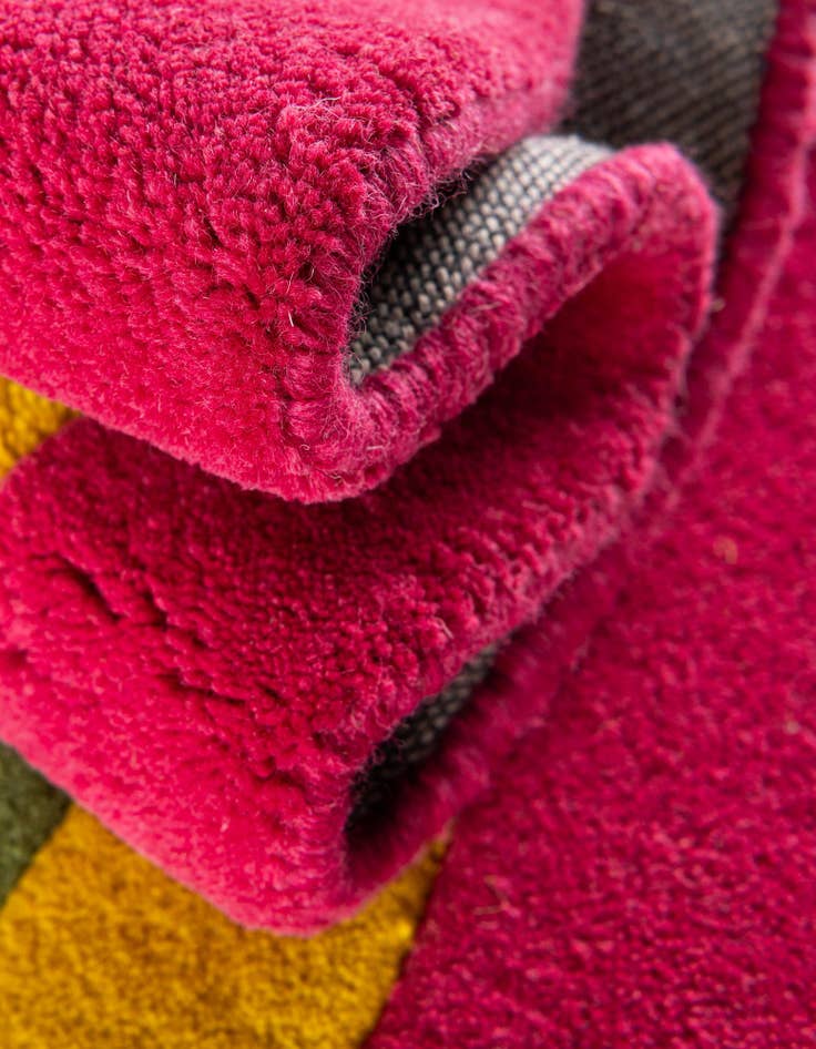 Detail image of  1' 4 x 2' 4 Happy Rugs Rainbow Wool Freeform