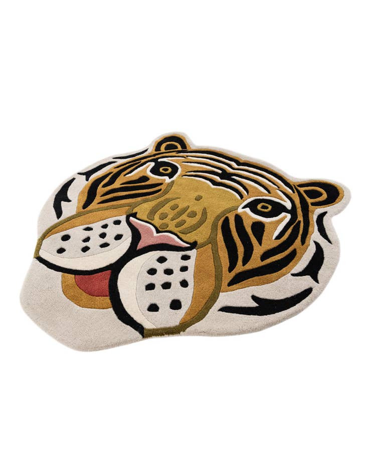 Detail image of  4' 1 x 4' 1 Playtime Kids Wool Freeform Rug