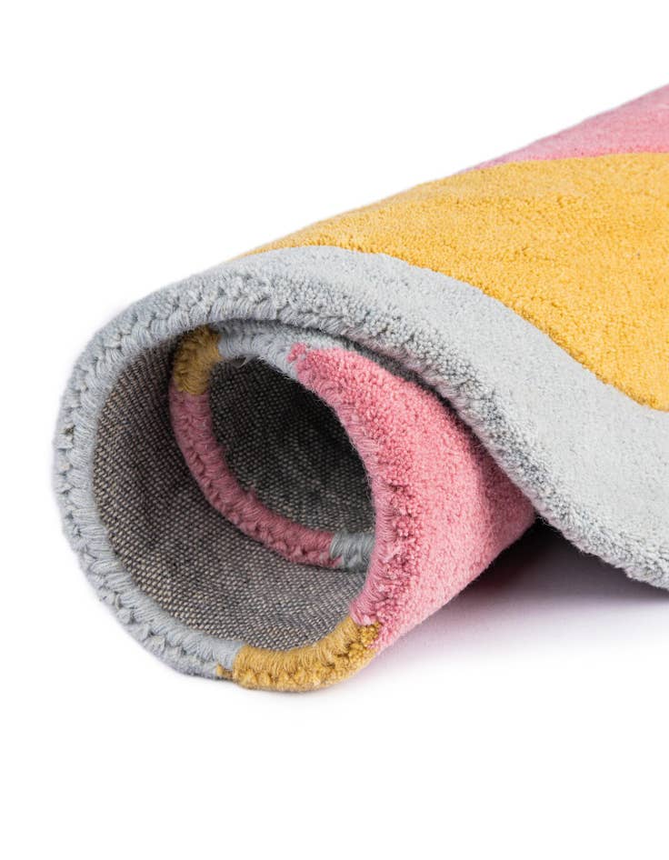 Detail image of  4' 1 x 4' 5 Playtime Kids Wool Freeform Rug