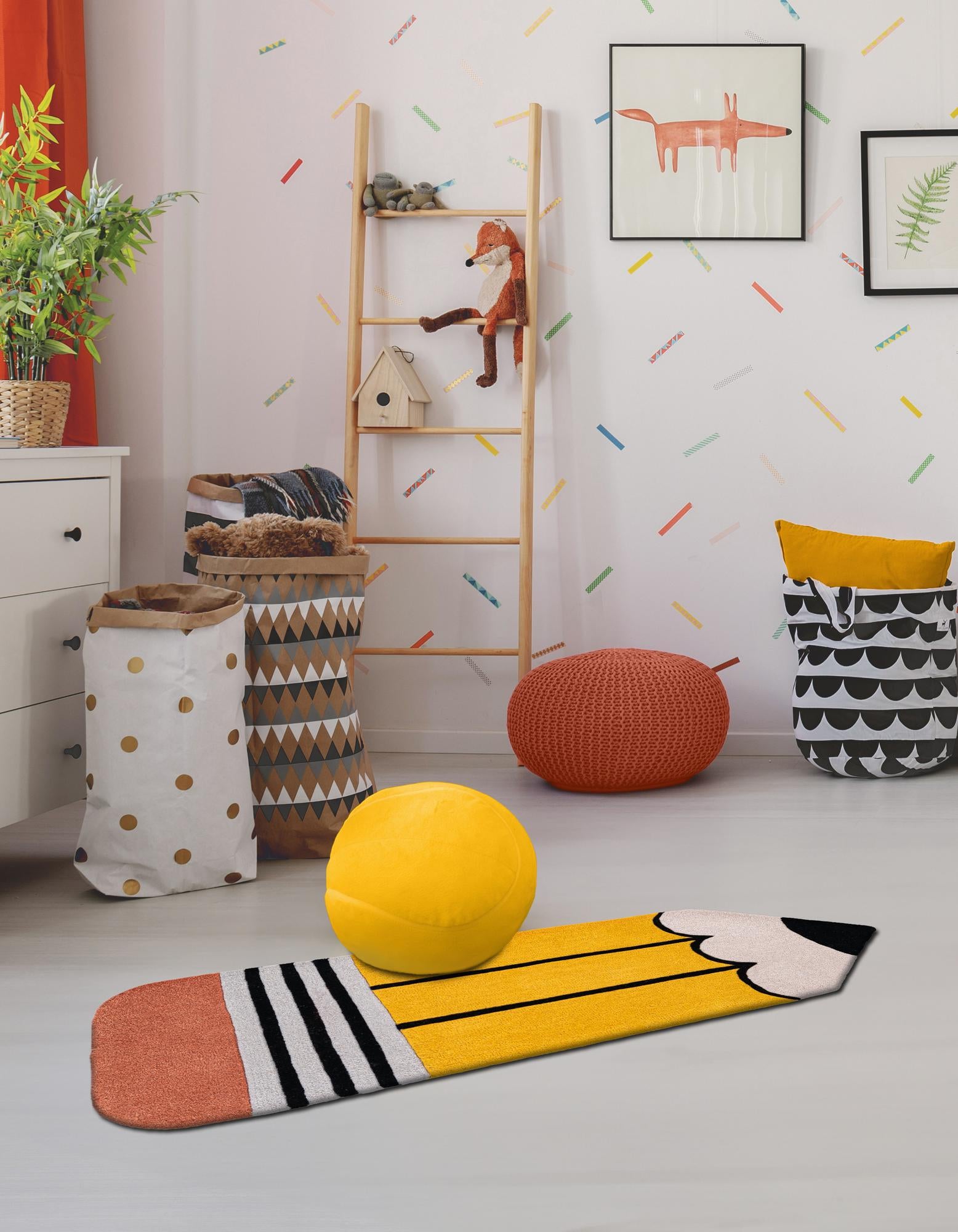 Multicolor 2' x 5' 11 Playtime Kids Wool Freeform Rug | Rugs.com