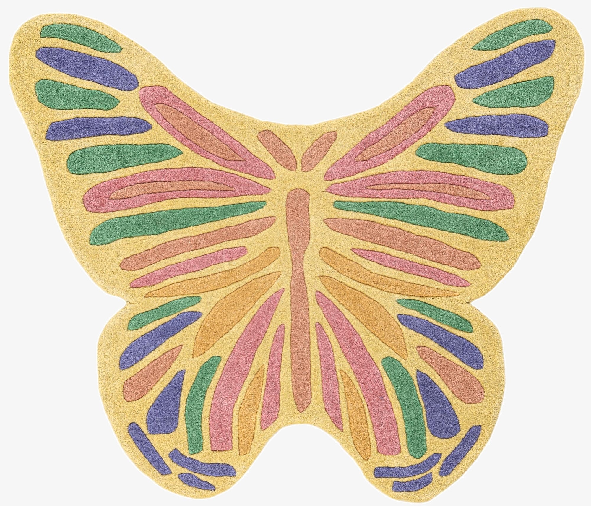  3' 4 x 3' 11 Playtime Kids Wool Freeform Rug