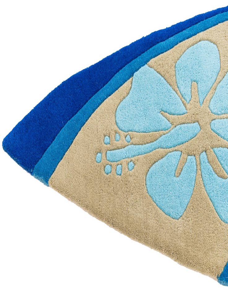 Detail image of 2' x 8' 10 SurfBoard Wool Freeform Rug