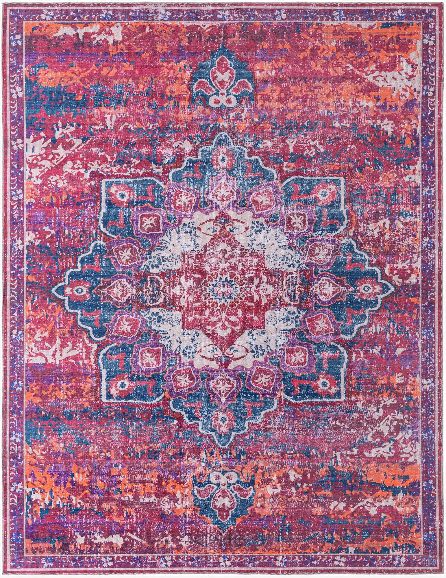  9' 2 x 12'  Washable Francesca Rug