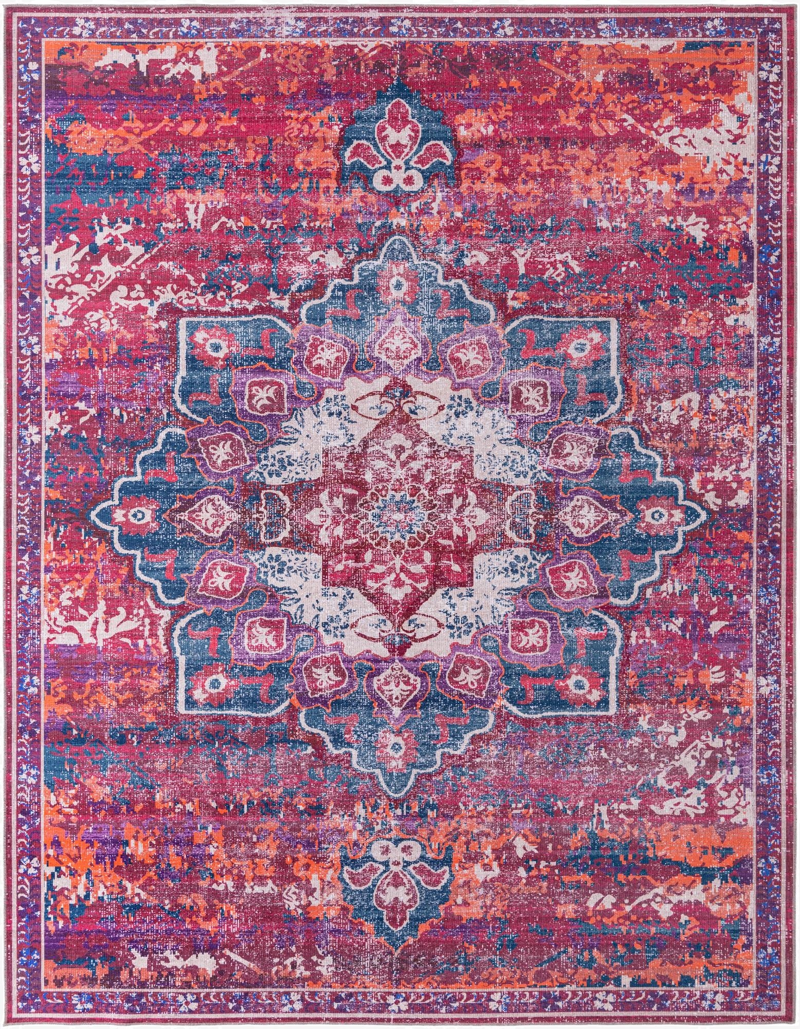  10' 6 x 13'  Washable Francesca Rug