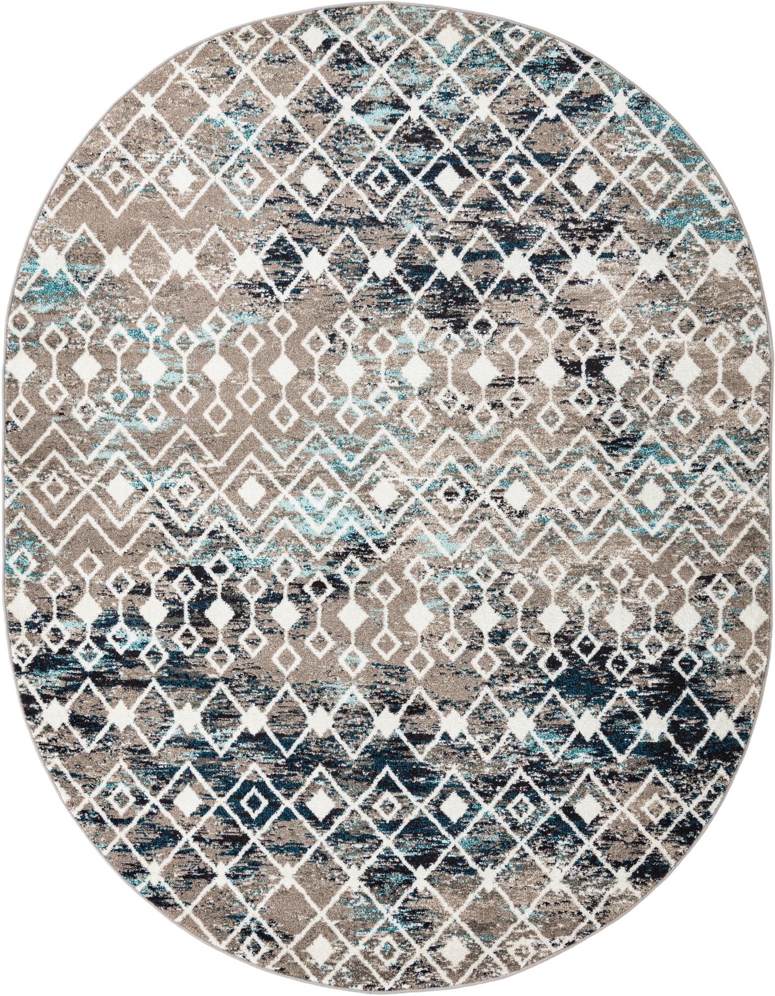 Rug Multicolored Gray Blue Swatch link