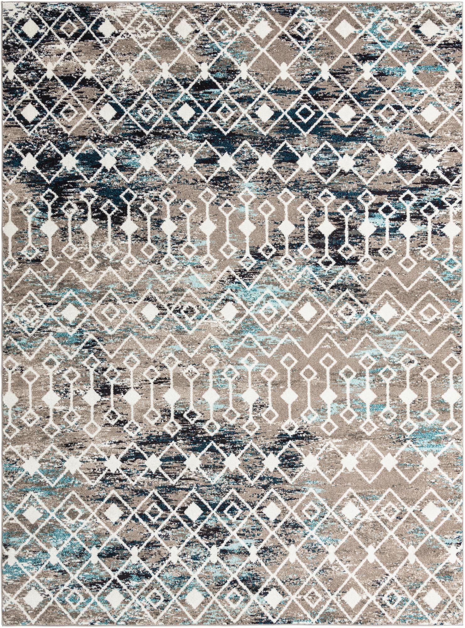 Rug Multicolored Gray Blue Swatch link