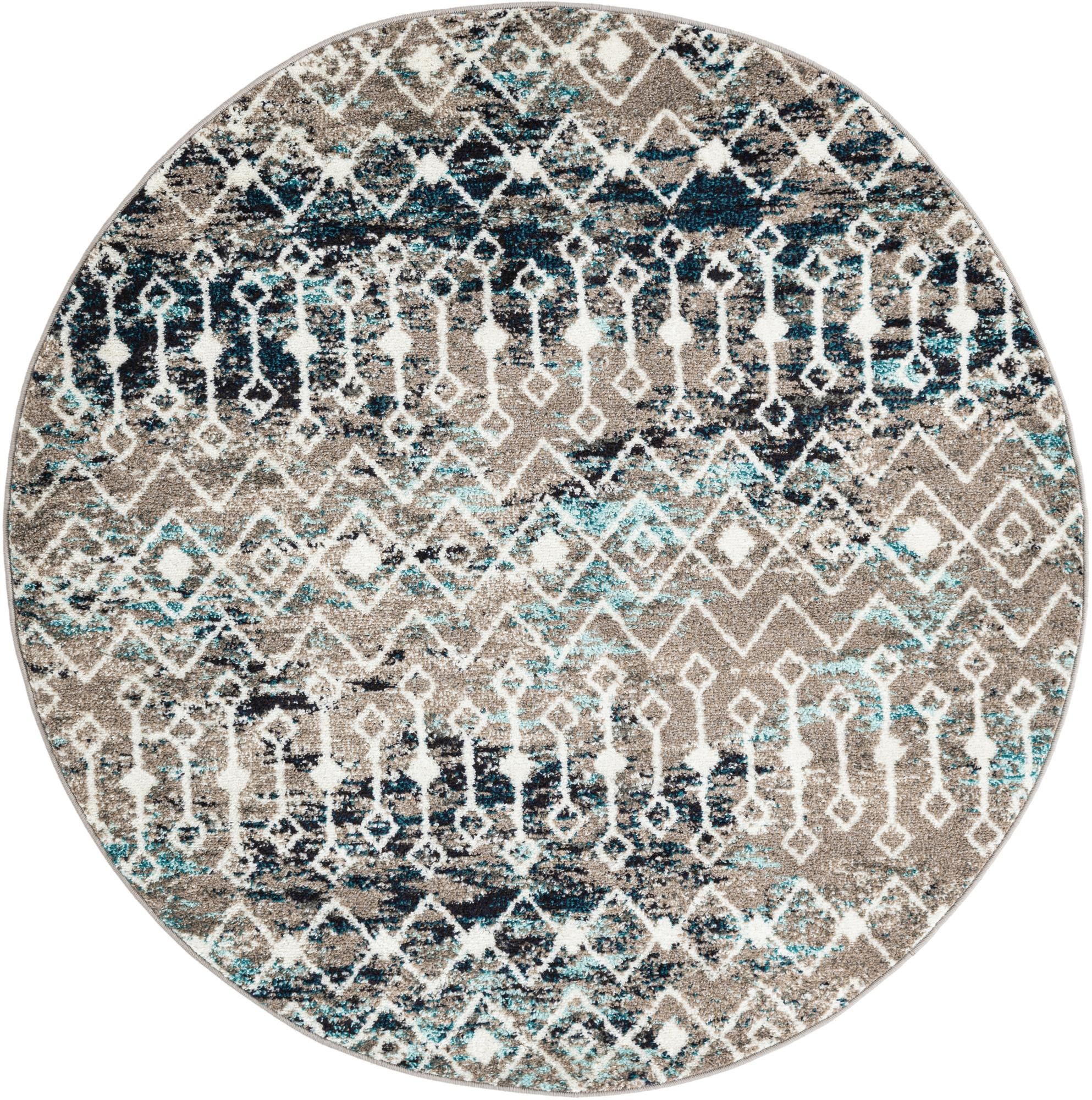 Rug Multicolored Gray Blue Swatch link