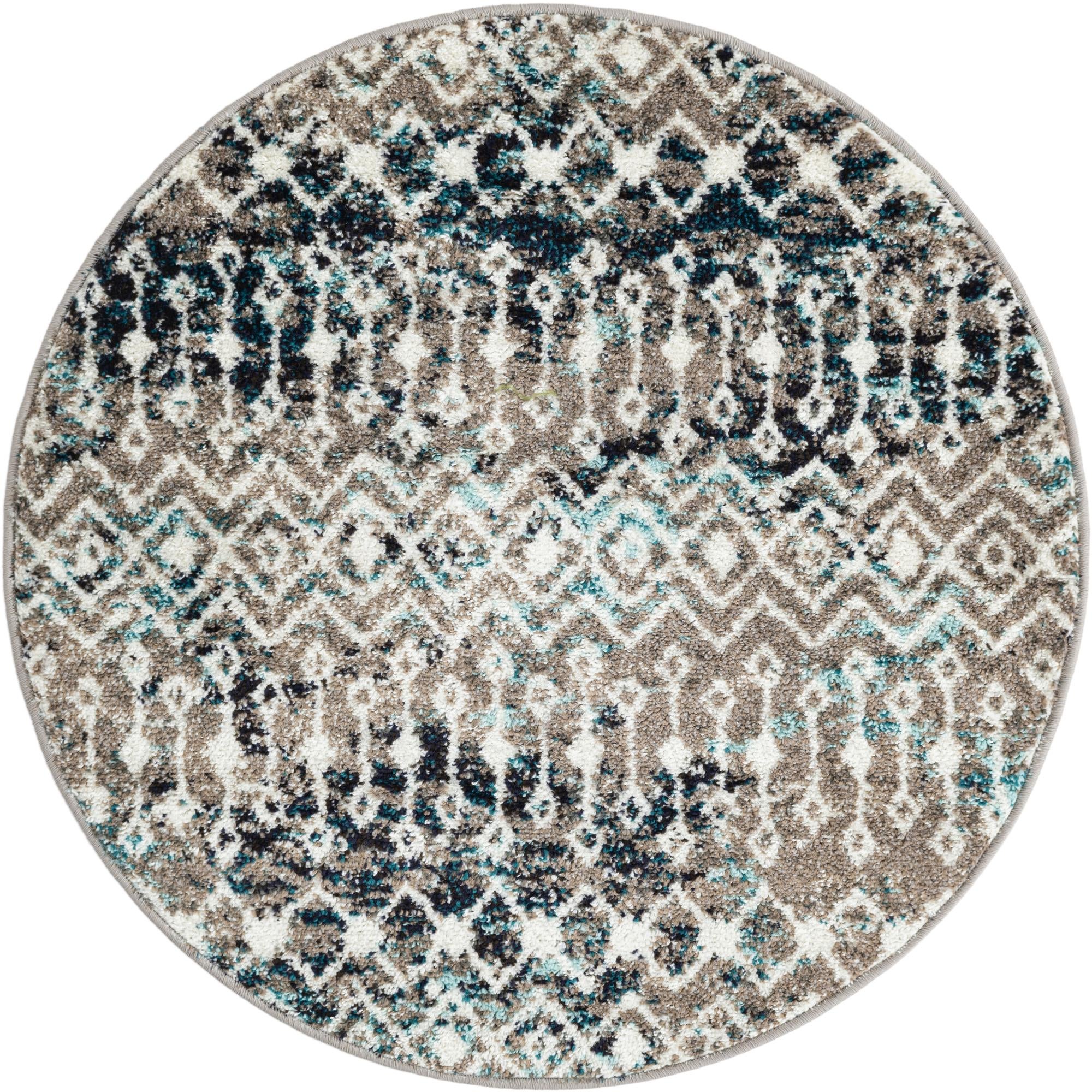 Rug Multicolored Gray Blue Swatch link