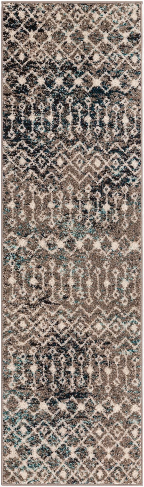  2' x 7' Moroccan Trellis Runner Rug