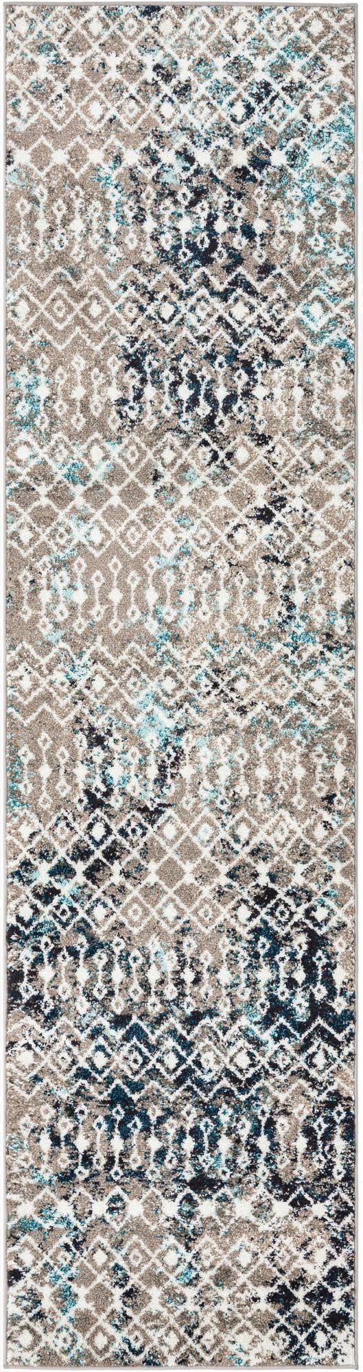  2' 7 x 10' Moroccan Trellis Runner Rug