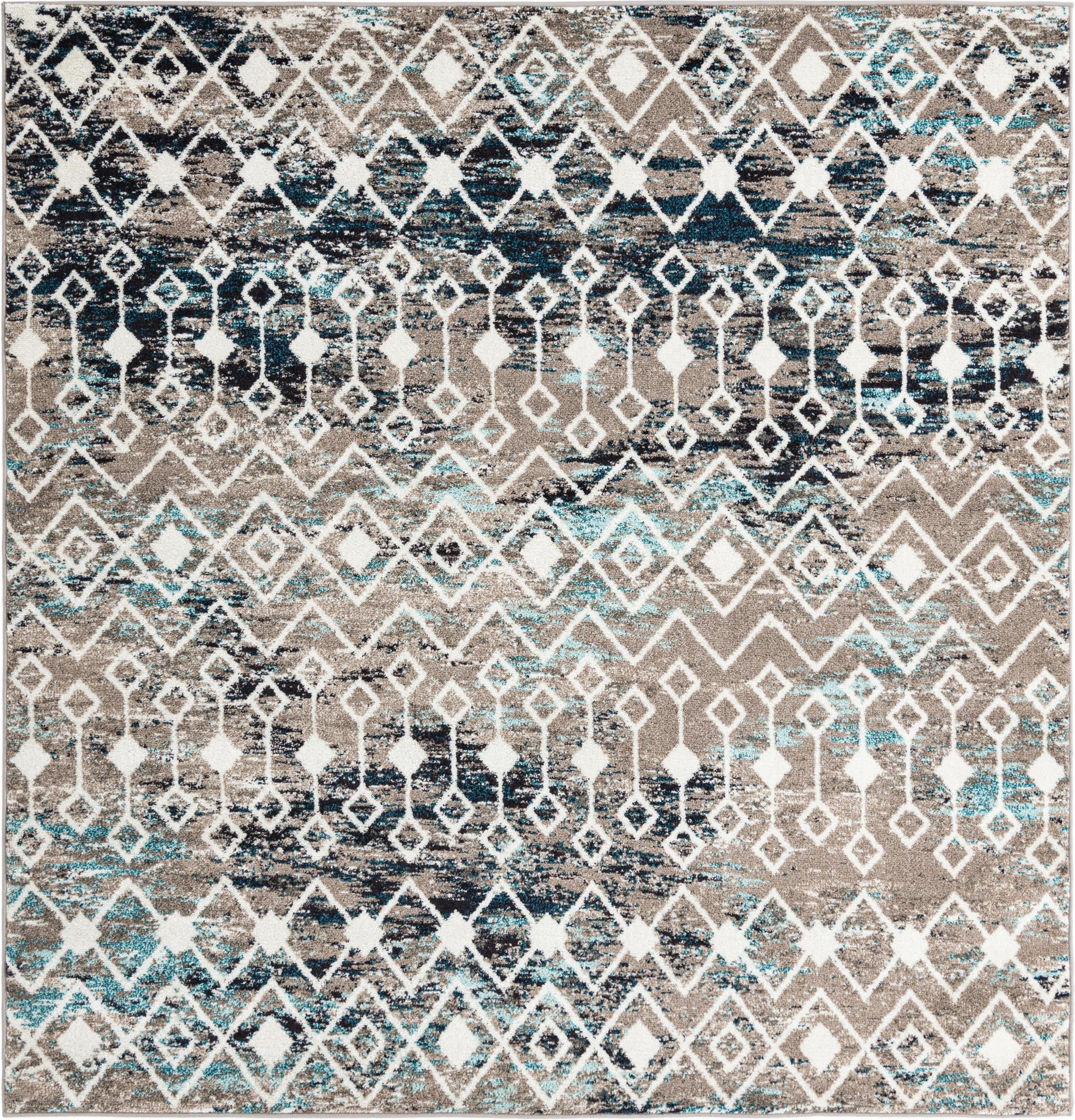 Rug Multicolored Gray Blue Swatch link