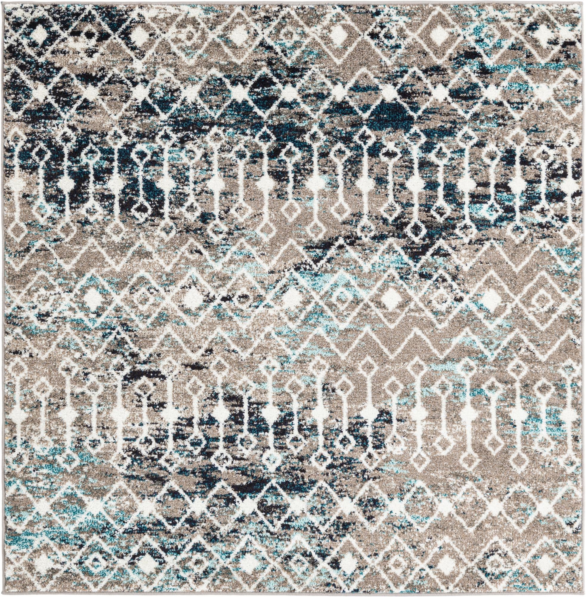 Rug Multicolored Gray Blue Swatch link