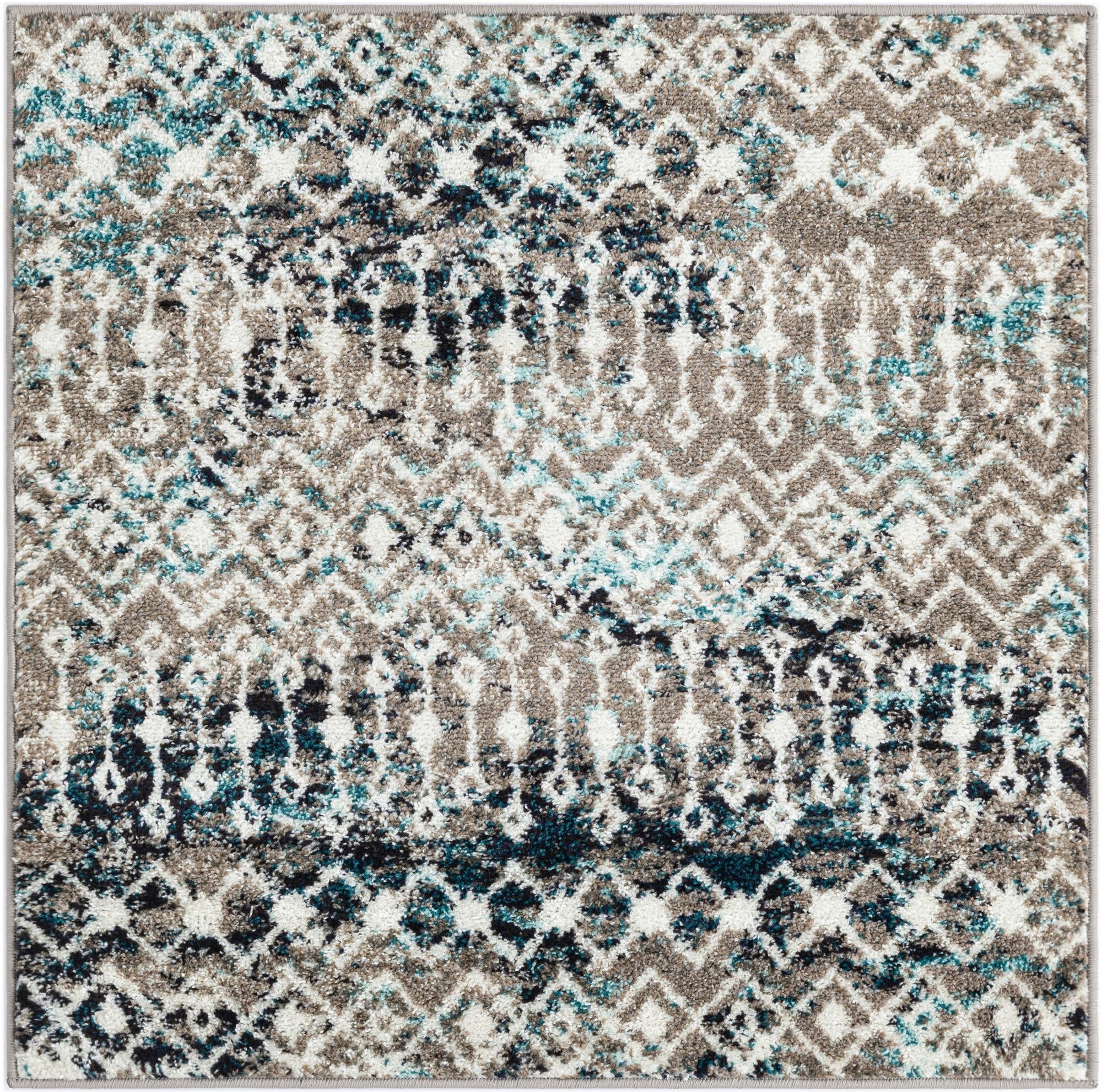 Rug Multicolored Gray Blue Swatch link
