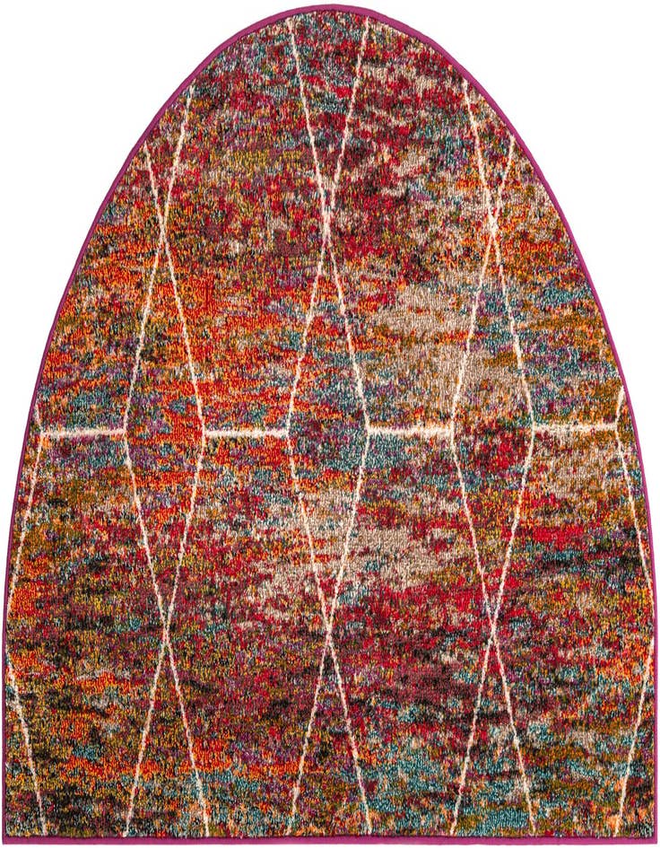 Detail image of 3' x 6' Lattice Frieze Hearth Rug