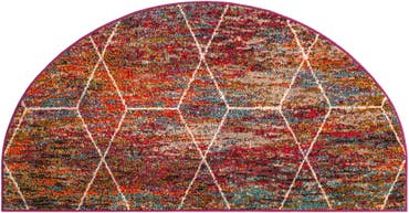  3' x 6' Lattice Frieze Hearth Rug