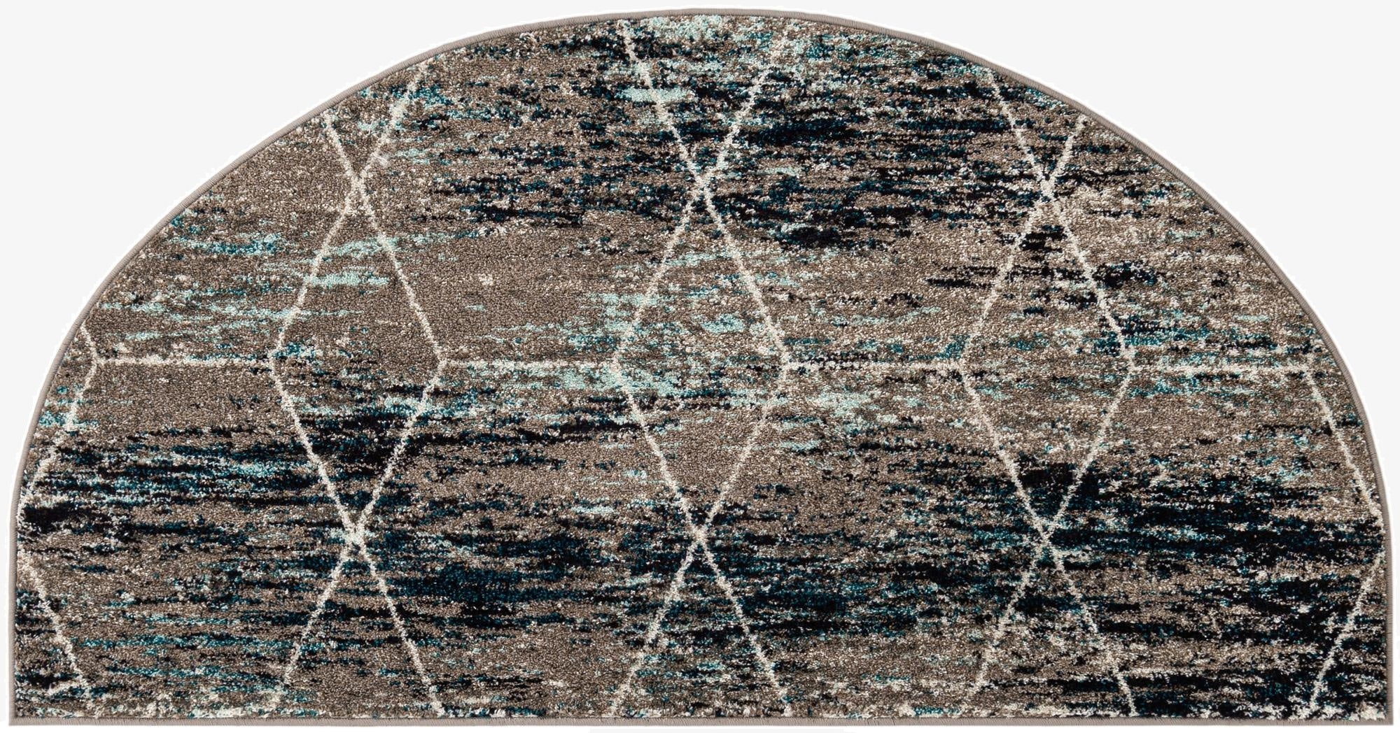  3' x 6' Lattice Frieze Hearth Rug