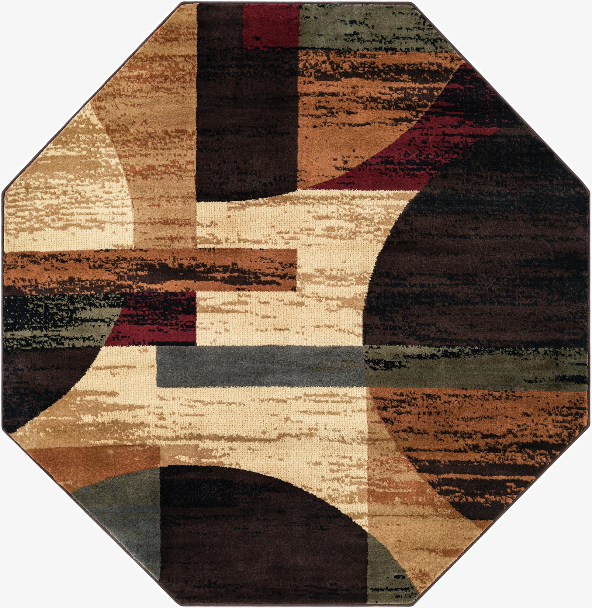  7' x 7' Cafe Octagon Rug