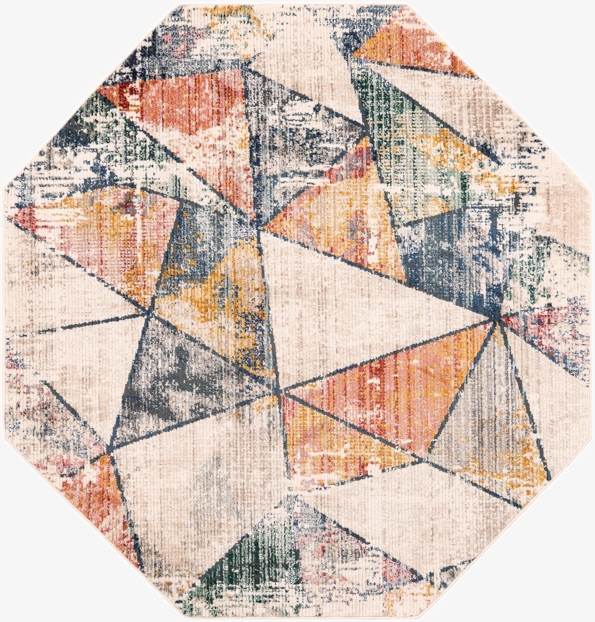  7' 3 x 7' 3 Gemstone Octagon Rug