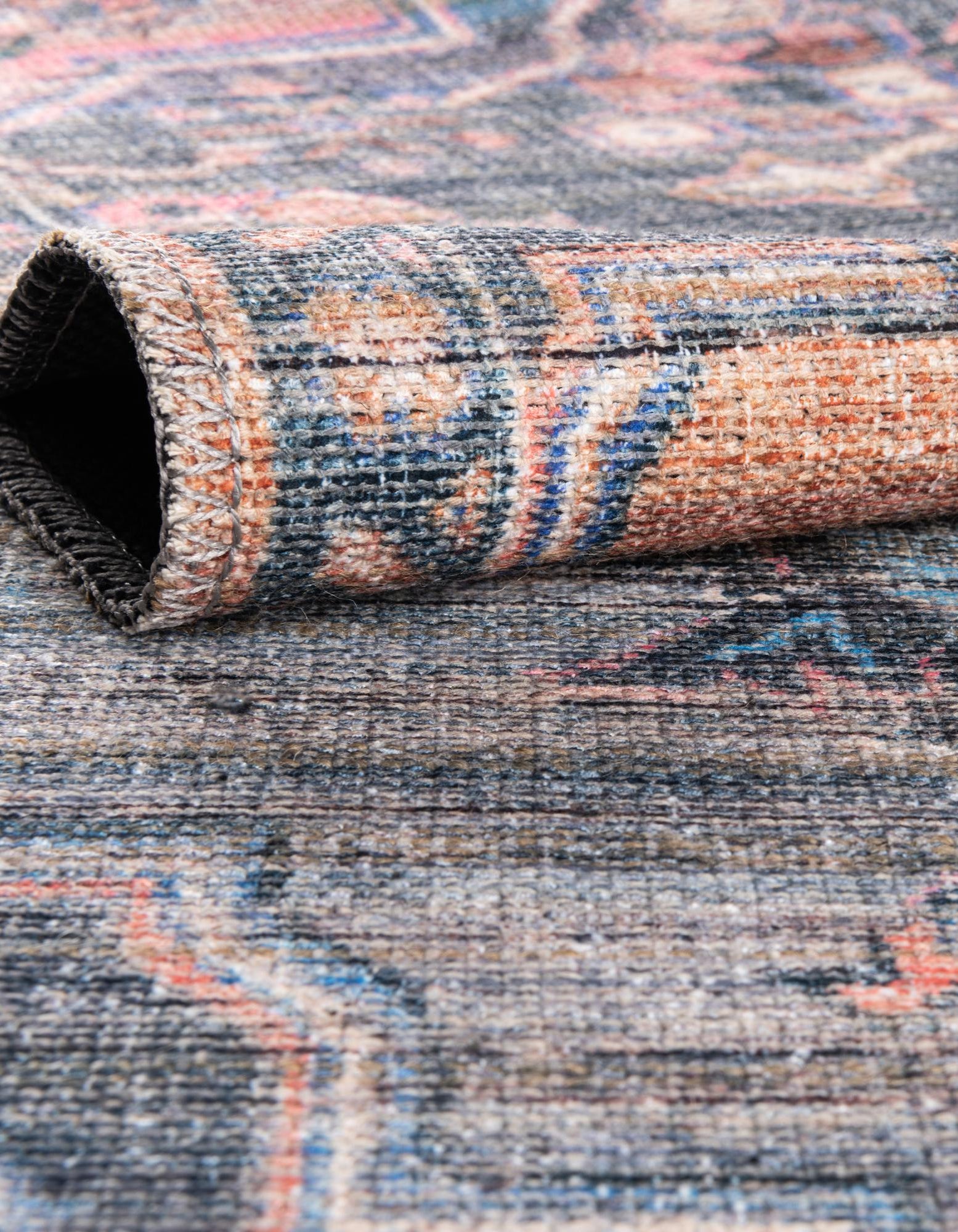 Multicolor 5' 3 x 5' 3 Washable Nostalgia Octagon Rug | Rugs.com