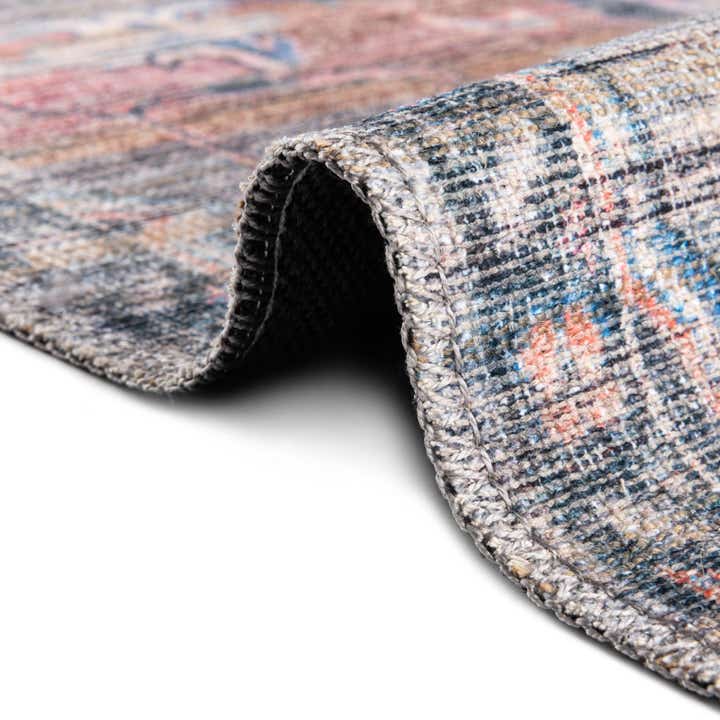 Multicolor 5' 3 x 5' 3 Washable Nostalgia Octagon Rug | Rugs.com