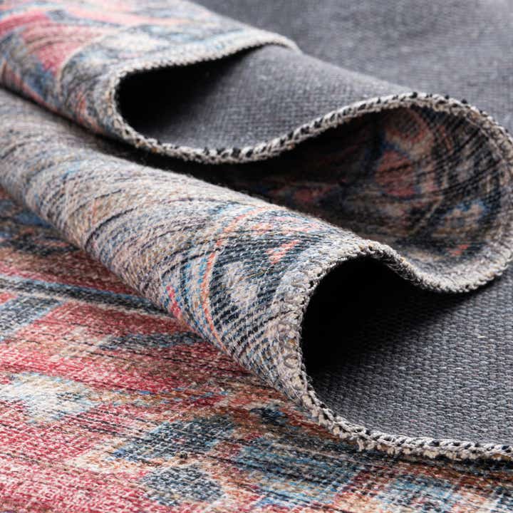 Multicolor 5' 3 x 5' 3 Washable Nostalgia Octagon Rug | Rugs.com