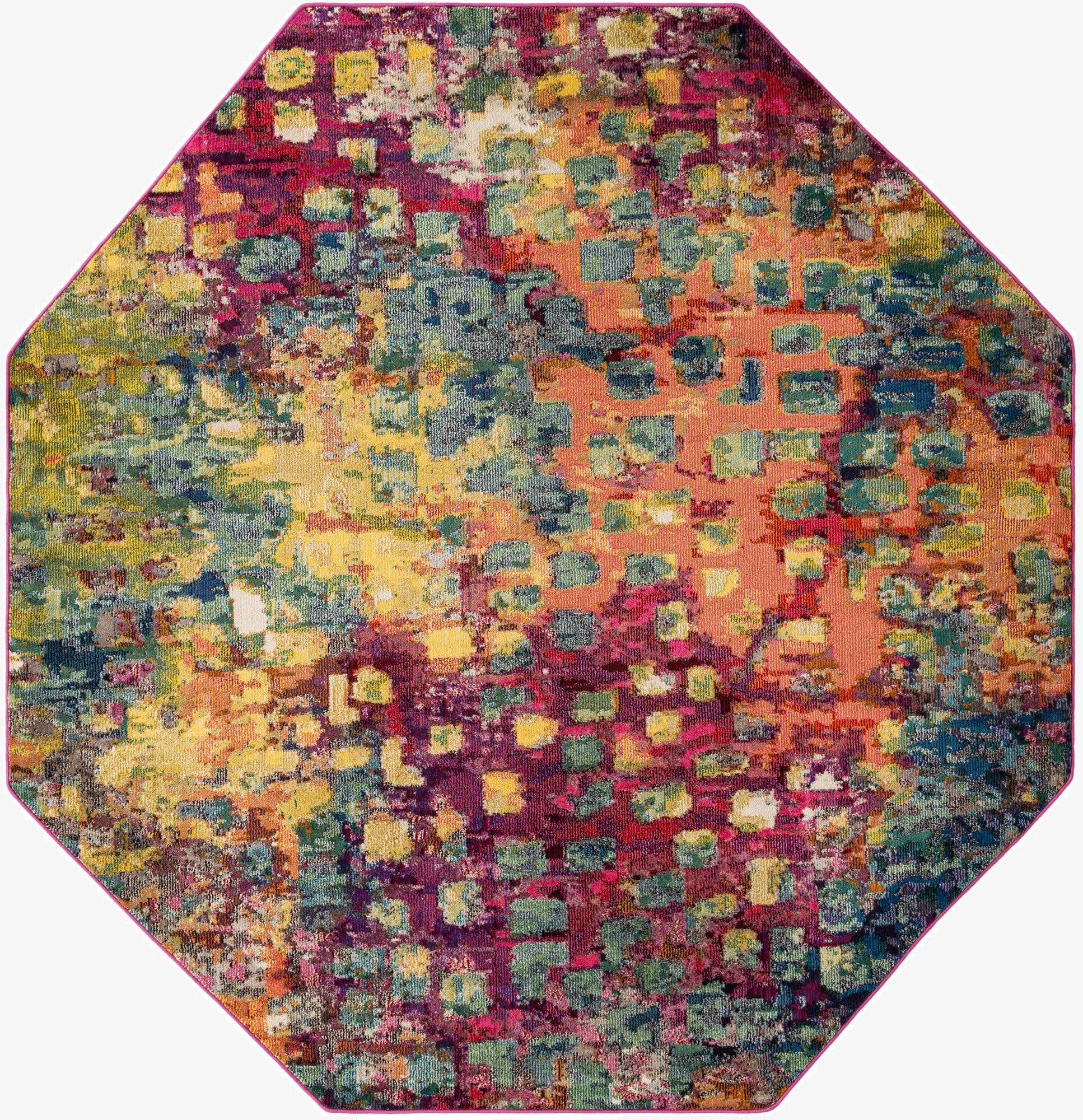  8' x 8'  Washable Sevilla Octagon Rug