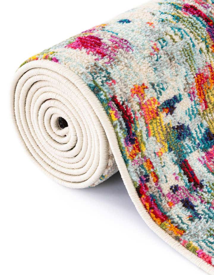 Multicolor 5' x 5' Washable Theia Octagon Rug | Rugs.com