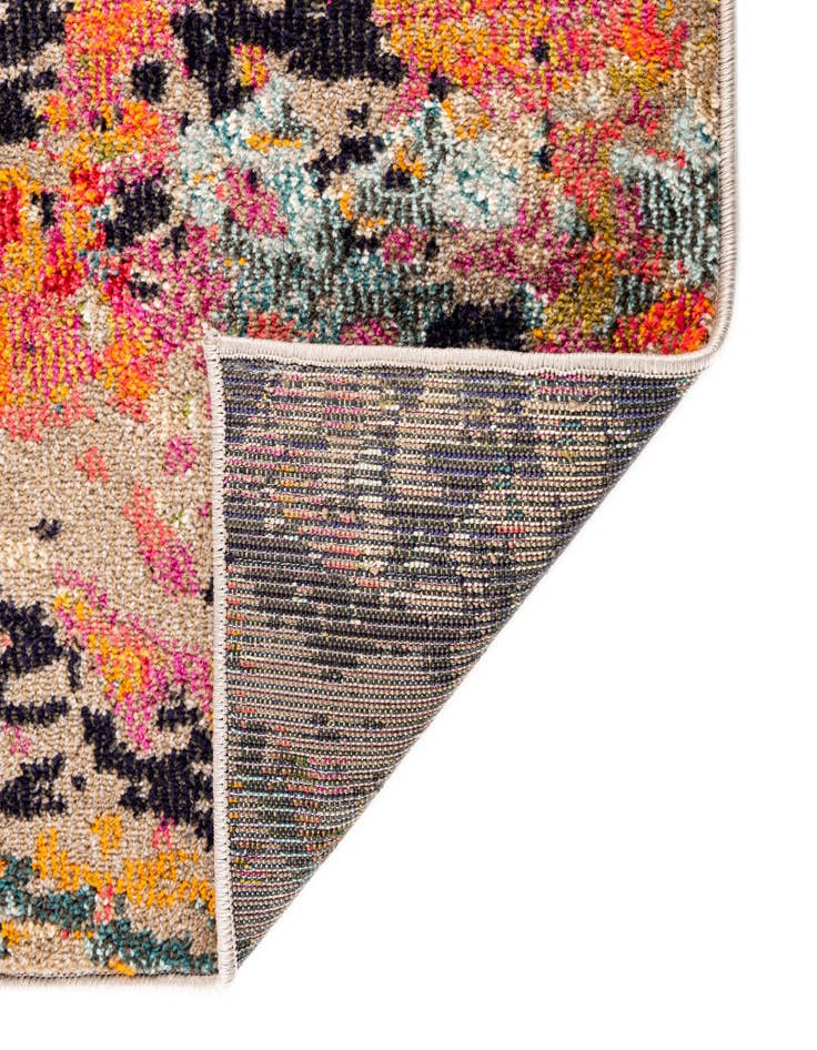 Detail image of  5' 3 x 5' 3  Washable Vivid Octagon Rug