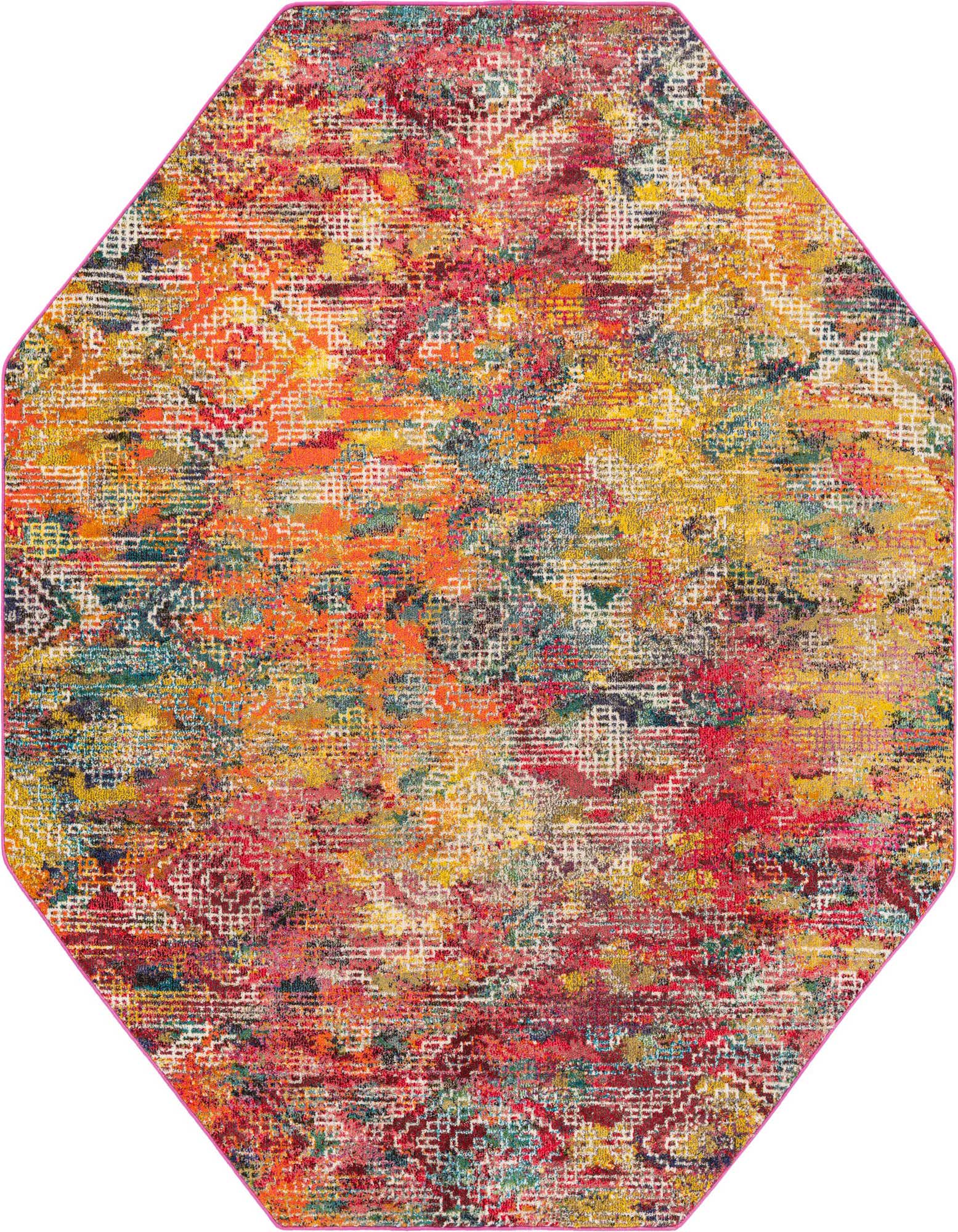 Primary image of  7' 10 x 7' 10  Washable Vivid Octagon Rug