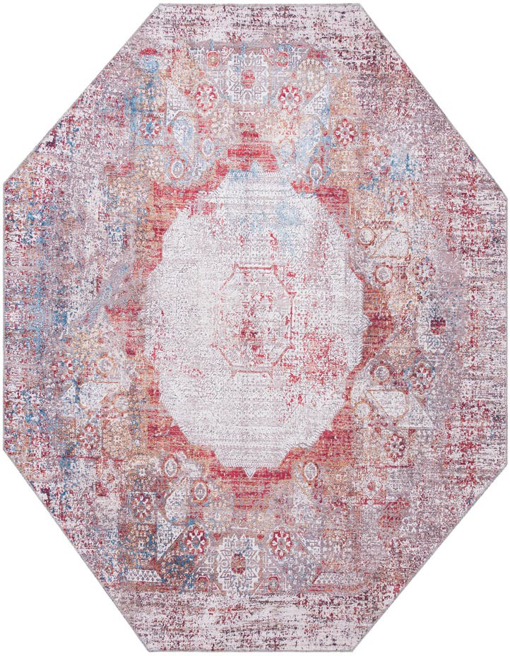  7' 10 x 7' 10  Washable Yara Octagon Rug