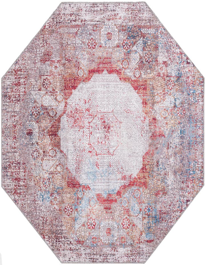  5' x 5'  Washable Yara Octagon Rug