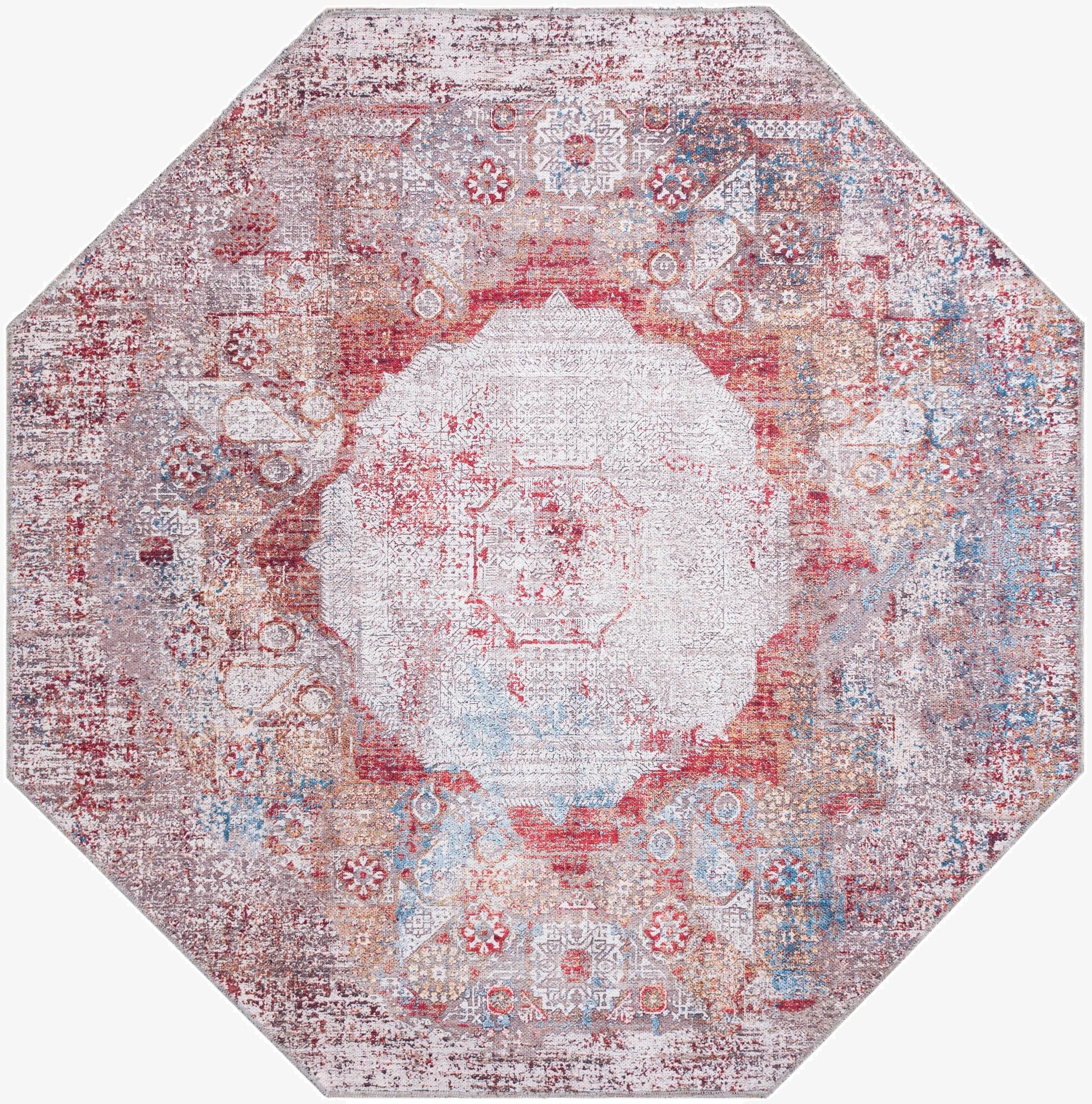  5' x 5'  Washable Yara Octagon Rug